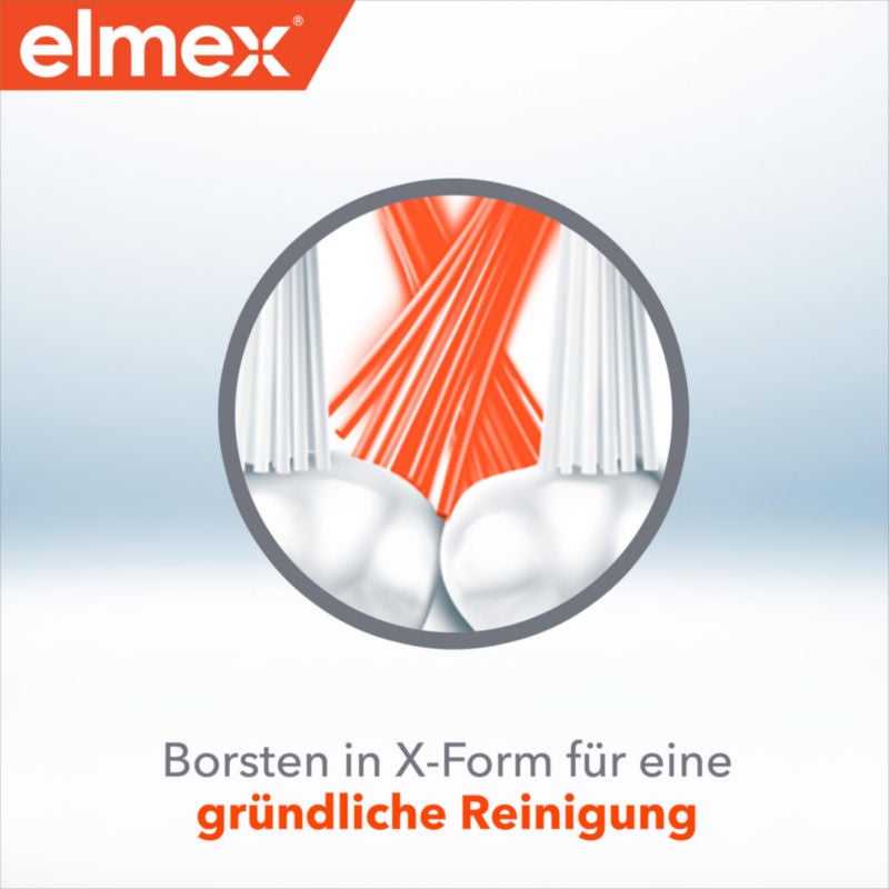 Borsten in X-Form für eine gründliche Reinigung
